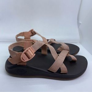 Chaco Z/cloud Rose Gold Metallic Sandals